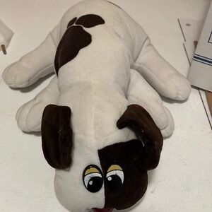 Vintage‎ 1984 Dakin Pound Puppies White & Brown Plush Stuffed Animal Toy